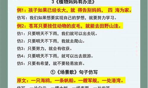 二年级上册语文仿写句子专项训练_二年级语文上册仿写句子题